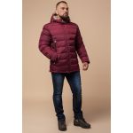 Куртка мужская удобная зимняя цвет бордовый модель 25285, фото 1