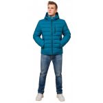 Бирюзовая теплая куртка зимняя для мужчин модель 36450, фото 1
