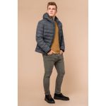 Графитовая мужская куртка теплая зимняя модель 40962, фото 1