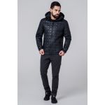 Осенне-весенняя черная ветровка для мужчин модель 1272, фото 1