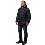 Графитовая куртка зимняя качественного пошива для мужчин модель 26402, фото 1