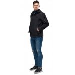 Молодежная черная ветровка осенне-весенняя мужская модель 15610, фото 1