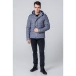 Ветровка серая стеганая мужская осенне-весенняя модель 1386, фото 1