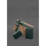 Набор кожаных аксессуаров AUTO 2.0 Зеленый, фото 1