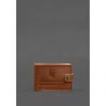 Кожаная обложка-портмоне на удостоверение ДСНС светло-коричневая, фото 1