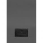 Кожаная обложка для пенсионного удостоверения черная, фото 1