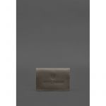 Кожаная обложка для пенсионного удостоверения темно-бежевая, фото 1