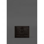 Кожаная обложка для служебного удостоверения Национальной гвардии Темно-коричневая, фото 1