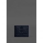 Кожаная обложка для служебного удостоверения Национальной гвардии Синяя, фото 1