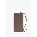 Кожаное портмоне на молнии Monik темно-бежевое, фото 1