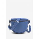 Кожаная сумка поясная-кроссбоди Vacation ярко-синий, фото 1