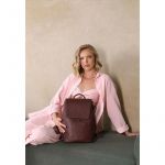 Женский кожаный рюкзак Kim бордовый флотар, фото 1