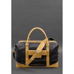 Дорожная сумка из канваса и натуральной желтой кожи  Crazy Horse, фото 1