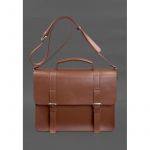 Кожаная сумка-портфель Porte светло-коричневый, фото 1