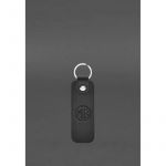 Кожаный брелок для Авто MG черный краст, фото 1