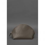 Женская кожаная косметичка 8.0 Темно-бежевая, фото 1