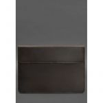 Кожаный чехол-конверт на магнитах для MacBook Pro 16&amp;quot; Темно-коричневый Crazy Horse, фото 1