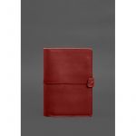 Кожаный блокнот А5 (софт-бук) 9.4 красный, фото 1