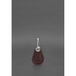 Кожаный чехол для Apple AirTag без окошка Бордовый, фото 1