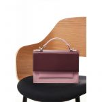 Женская кожаная сумка Grace бордовий/рожевий, фото 1