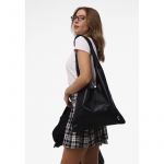 Кожаная сумка шопер Nika черный андора, фото 1