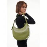 Женская кожаная сумка Vivian оливковый, фото 1