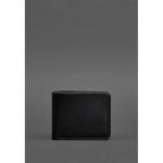 Мужское кожаное портмоне 4.1 (4 кармана) угольно-черное, фото 1