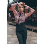 Контрастная кружевная блуза 31545, фото 1