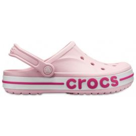 Оригинальные Crocs Bayaband Pearl — розовые женские сабо, вид сбоку