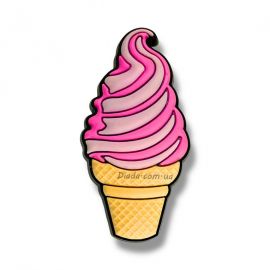 Джибітс рожеве морозиво — літня прикраса на Crocs для дітей і дорослих