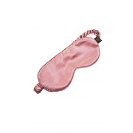 Маска для сна из натурального шелка, шелковая Silk Kiss. Пудровая, фото 1