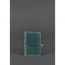 Кожаный кард-кейс 7.0 зеленый Crazy Horse, фото 1