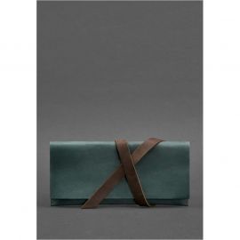 Кожаный тревел-кейс Voyager 1.0 зеленый с коричневым, фото 1