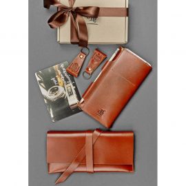 Набор кожаных аксессуаров путешественнику Сидней для пары, фото 1