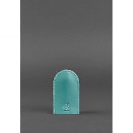 Женская кожаная ключница 2.0 бирюзовая, фото 1