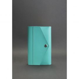 Женский кожаный блокнот (Софт-бук) 2.0 бирюзовый, фото 1