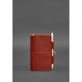 Женский кожаный блокнот (Софт-бук) 3.0 коралловый, фото 1