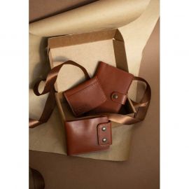 Мужской подарочный набор кожаных аксессуаров Чикаго, фото 1