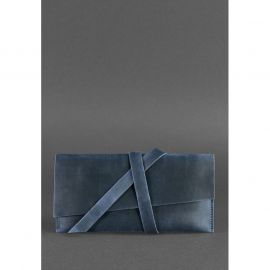 Кожаный тревел-кейс Voyager 1.2 синий Crazy Horse, фото 1