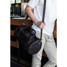 Кожаная сумка Harper черная Crazy Horse, фото 1