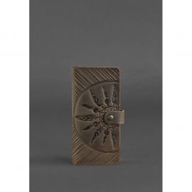 Кожаное женское портмоне 7.0 Инди темно-коричневое, фото 1