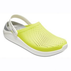 Желто серые сабо, салатовые крокс лайт райд CROCS LiteRide™ Clog Yellow/Gray, фото 1