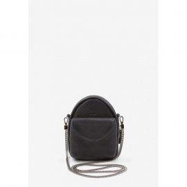 Кожаная женская мини-сумка Kroha темно-синяя флотар, фото 1