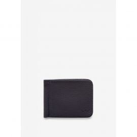 Кожаный зажим для денег синий сафьян, фото 1