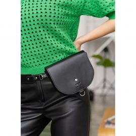 Женская кожаная сумка Ruby S черная, фото 1