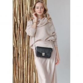 Женская кожаная сумочка Yoko черная, фото 1