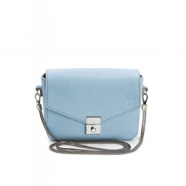 Женская кожаная сумочка Yoko голубая флотар, фото 1