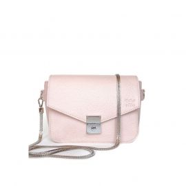 Женская кожаная сумочка Yoko пудровая, фото 1