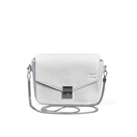 Женская кожаная сумочка Yoko белая флотар, фото 1