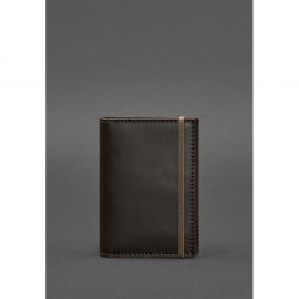 Кожаная обложка для паспорта 2.0 темно-коричневая, фото 1